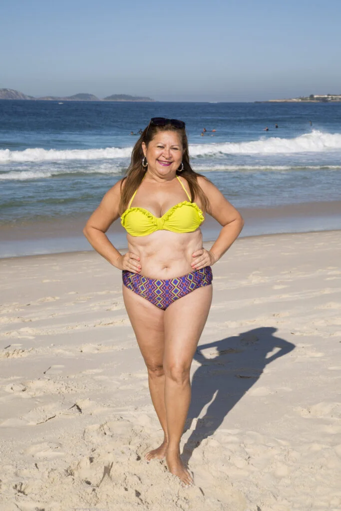 Senhoras de Biquíni. Osmarina de Almeida Castro, 58 anos. Foto Simone Marinho.